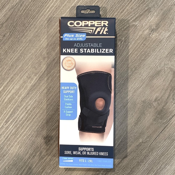 NWT Copper Fit Plus Size Knee Stabilizer Brace - Picture 1 of 3